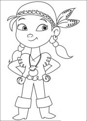 plansa de colorat jake si piratii din tara de nicaieri #7