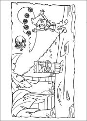 plansa de colorat jake si piratii din tara de nicaieri #11