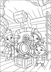 plansa de colorat jake si piratii din tara de nicaieri #13