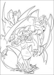 plansa de colorat king kong #7