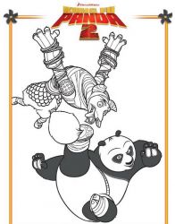 plansa de colorat kung fu panda #21