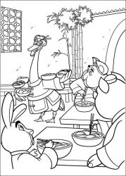plansa de colorat kung fu panda #8