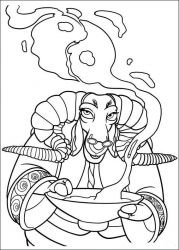 plansa de colorat kung fu panda #15