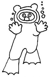 plansa de colorat la mare #8