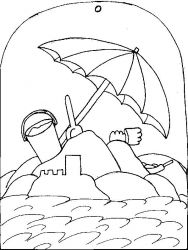 plansa de colorat la mare #9