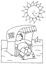 plansa de colorat la mare #10