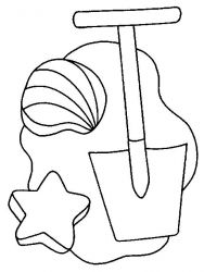 plansa de colorat la mare #17