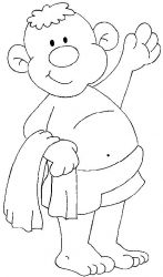 plansa de colorat la mare #14