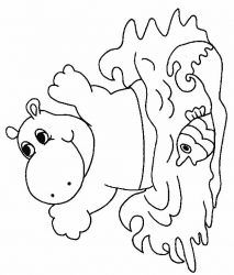 plansa de colorat la mare #3