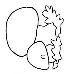 plansa de colorat legume #4