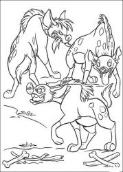 plansa de colorat lion king #10