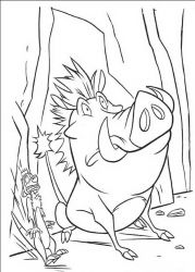 plansa de colorat lion king #20