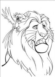 plansa de colorat lion king #2