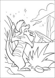 plansa de colorat lion king #7