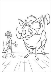 plansa de colorat lion king #20