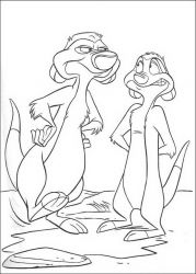 plansa de colorat lion king #3