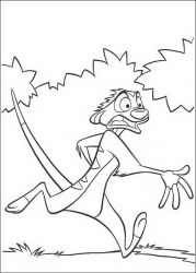 plansa de colorat lion king #9