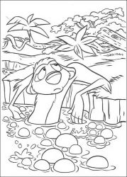 plansa de colorat lion king #21