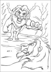 plansa de colorat lion king #9