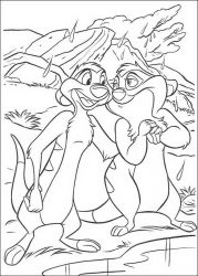 plansa de colorat lion king #17