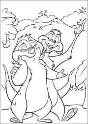 plansa de colorat lion king #18