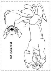 plansa de colorat lion king #8