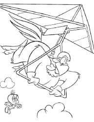 plansa de colorat looney tunes #8