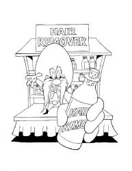 plansa de colorat looney tunes #12