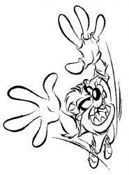 plansa de colorat looney tunes #13
