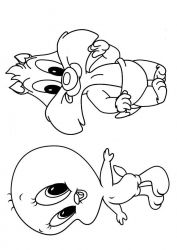 plansa de colorat looney tunes #20
