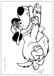 plansa de colorat looney tunes #6