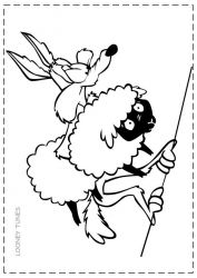plansa de colorat looney tunes #9