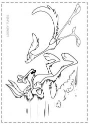 plansa de colorat looney tunes #11