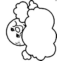 plansa de colorat luna #11