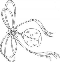 plansa de colorat martisor #10