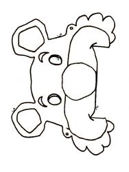 plansa de colorat masti #11