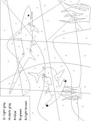 plansa de colorat matematica distractiva #19