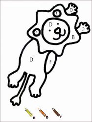 plansa de colorat matematica distractiva #1