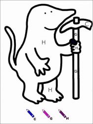 plansa de colorat matematica distractiva #11