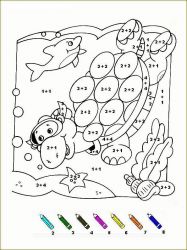 plansa de colorat matematica distractiva #12