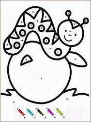 plansa de colorat matematica distractiva #14