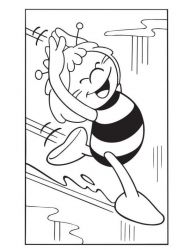 plansa de colorat maya the bee #2