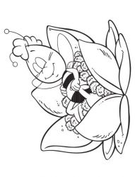 plansa de colorat maya the bee #8