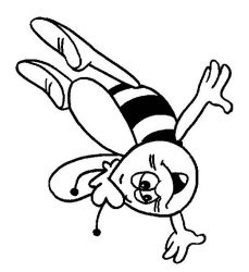 plansa de colorat maya the bee #11