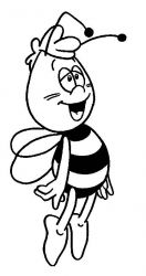 plansa de colorat maya the bee #16