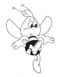 plansa de colorat maya the bee #17