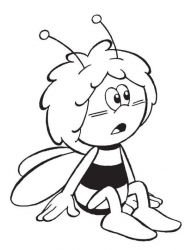 plansa de colorat maya the bee #18