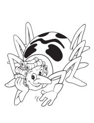 plansa de colorat maya the bee #19