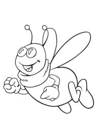 plansa de colorat maya the bee #5