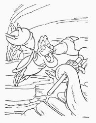 plansa de colorat mica sirena #6